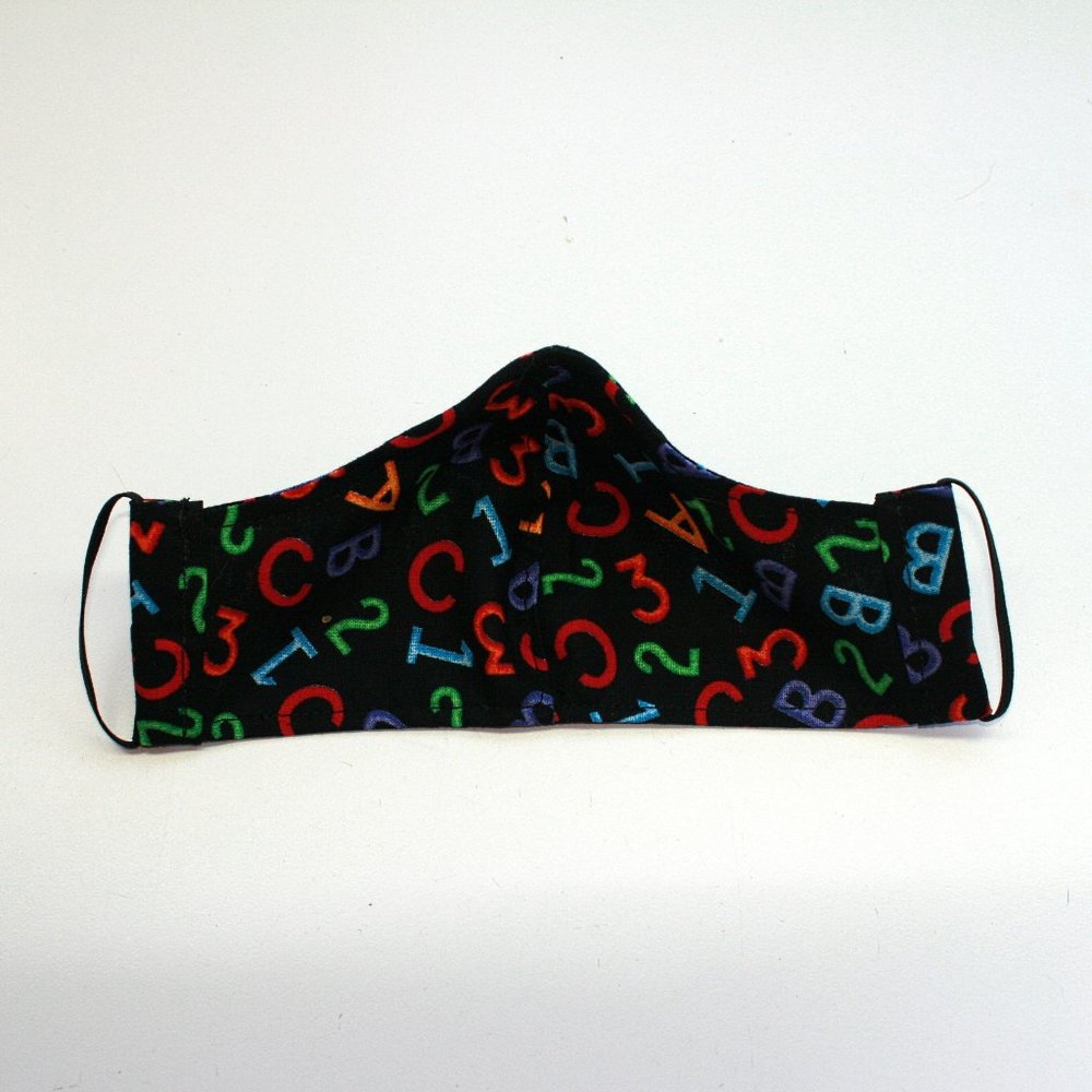 HANDMADE Kids Alphabet Fabric Face Mask Shield - Picture 3 of 3